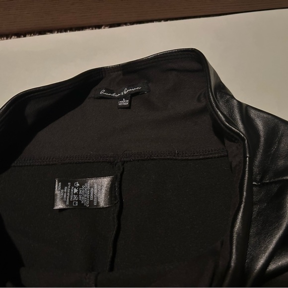 Black Faux Leather Leggings - Picture 4 of 5